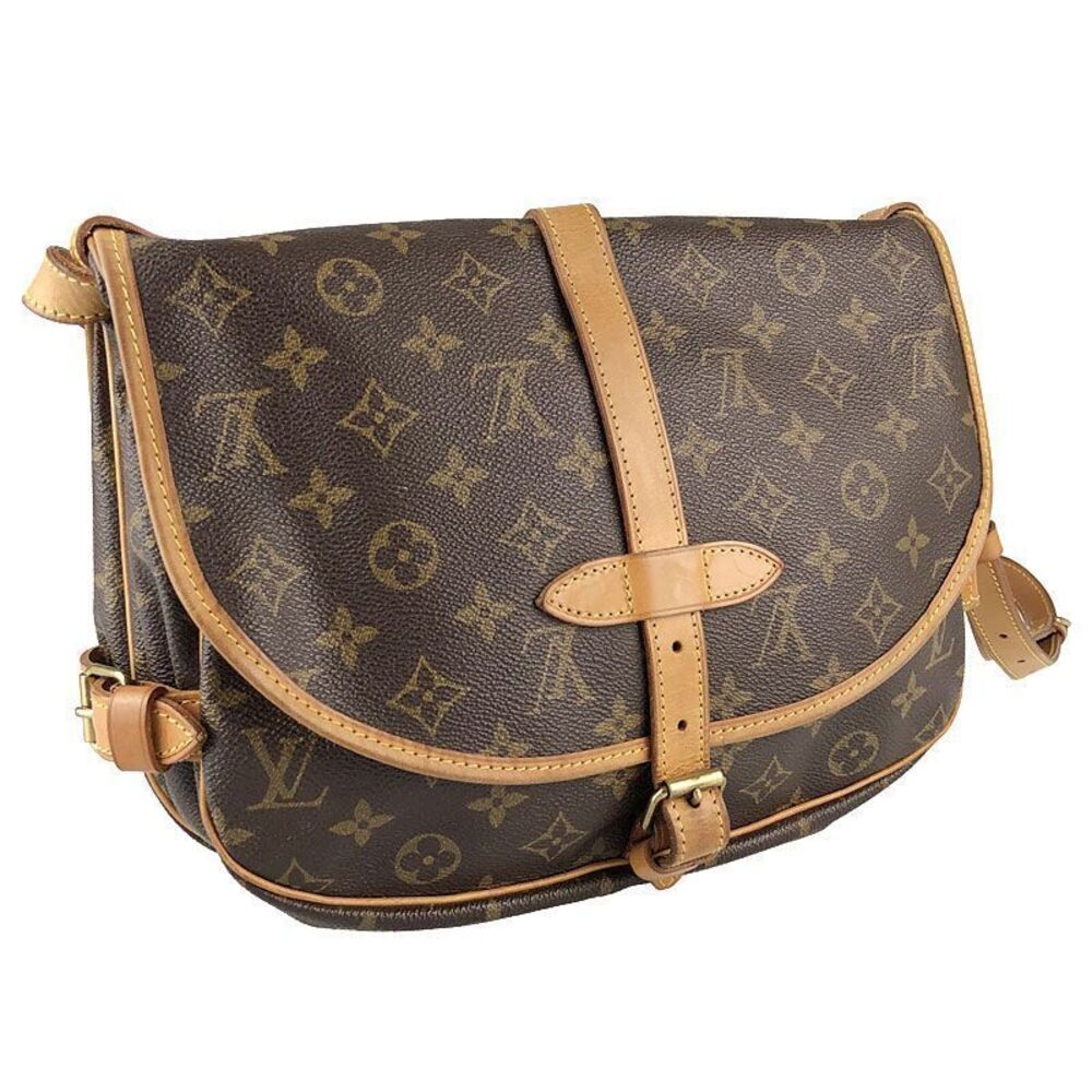 Louis Vuitton Saumur Monogram hs Shoulder Bag Brown